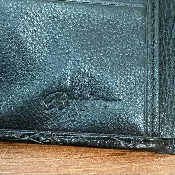 Vintage BRIGHTON Black Leather Silver Heart Crossbody Wallet W/ Removable Strap - Picture 13 of 16